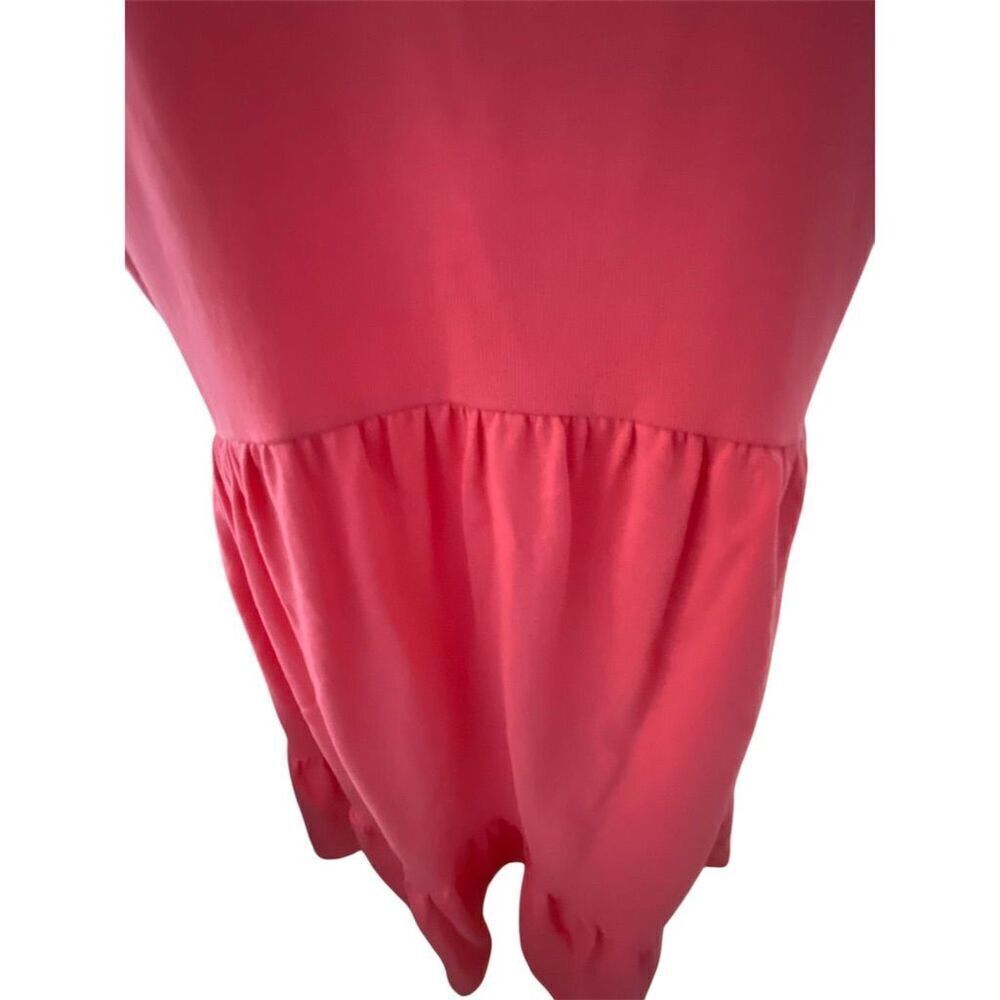 Kate Spade New York Deep Coral Pink Knit Short Trapeze Dress 2 Pocket Size Small - Picture 9 of 13
